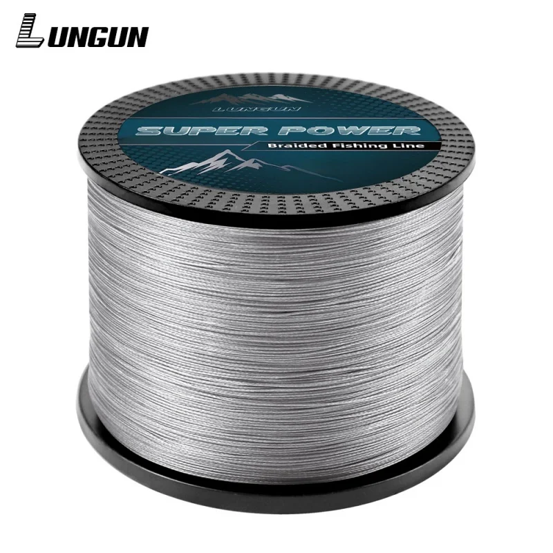 

LUNGUN 11.3kg-41.8kg Braided Bait Line 12 Braid High-density Weave Method Fly Fishing Line Super Smooth 100m 300m 500m