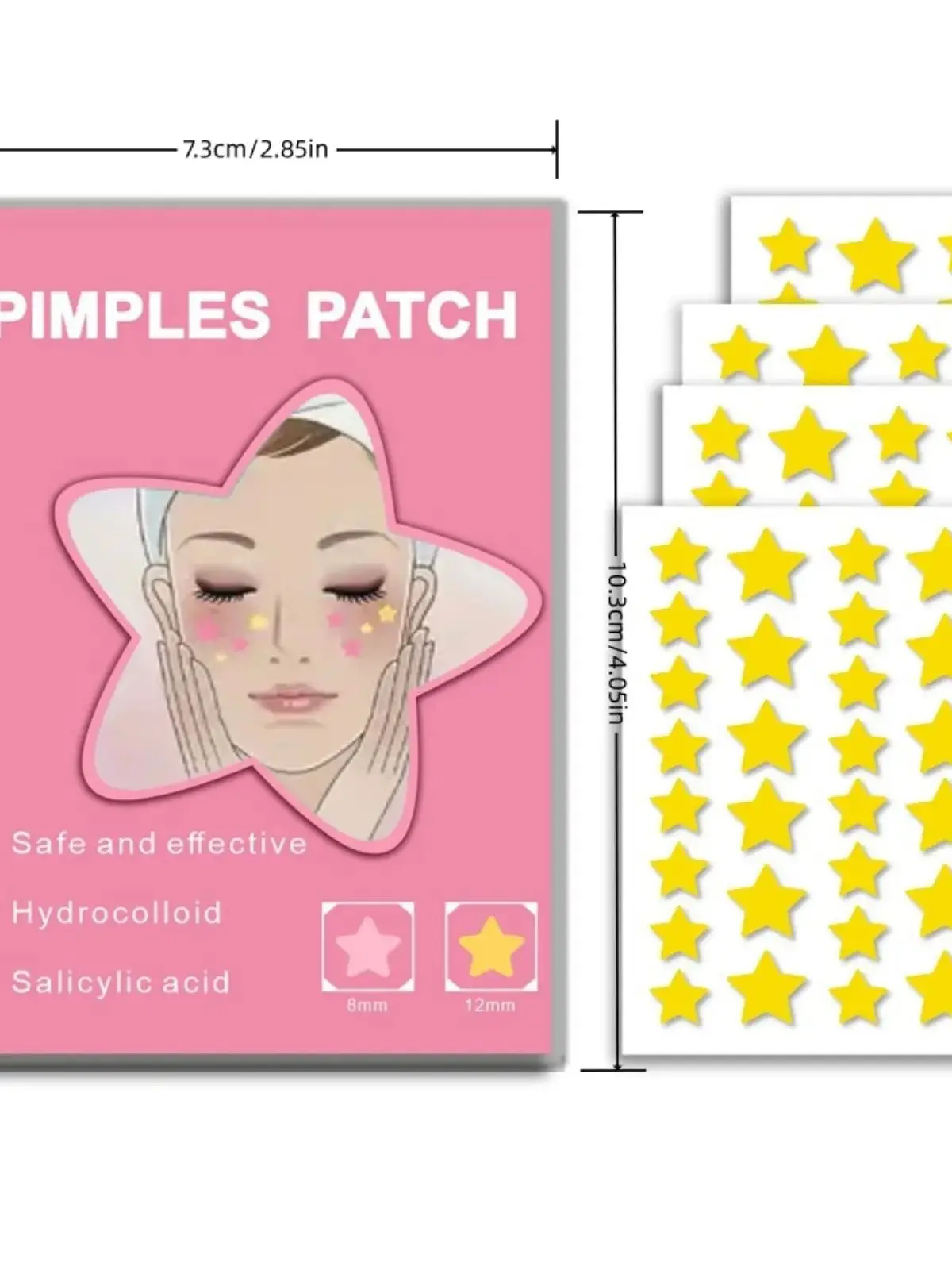 400pcs Yellow Star Acne Patches - Gentle & Waterproof