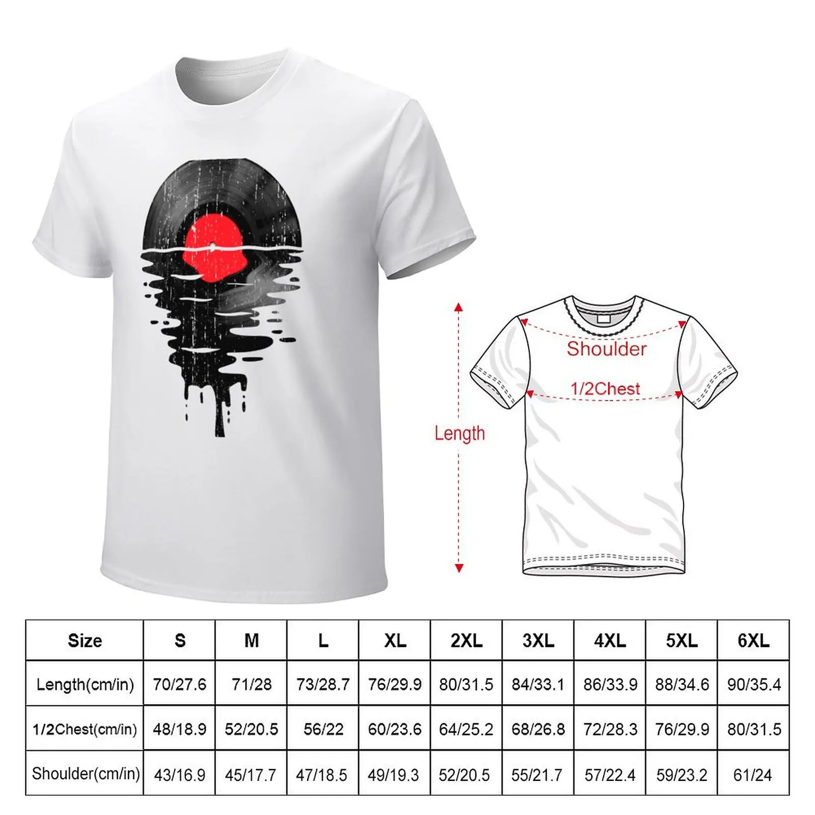 Music Vinyl Record Cool Sunset Red T-Shirt cute clothes customizeds sweat shirts, men