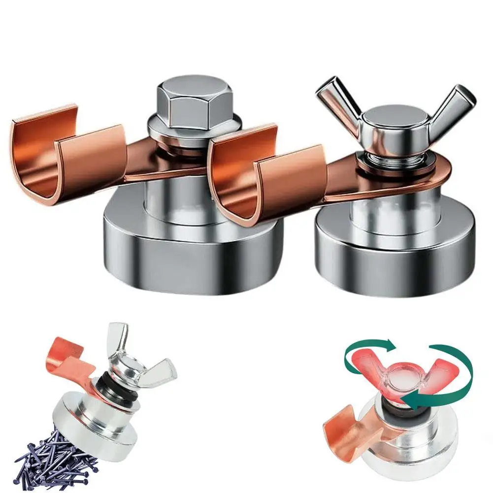 Magnetic Grounding Device Electric Welding Grounding Tool Magnet Head Support Grounding Clamp Tools Accessories