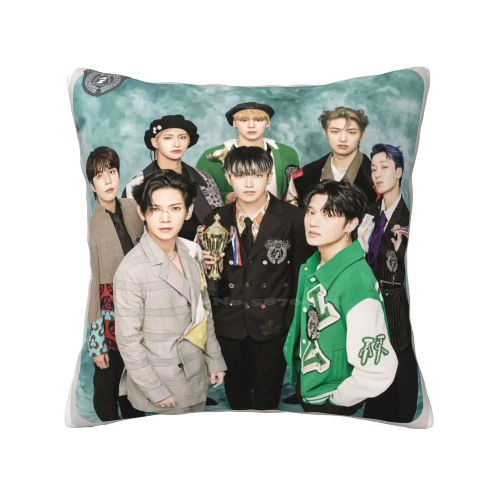 Ateez 'The Real' Fashion Sofa Throw Pillow Cover Pillowcase Fever _ Epilogue ? ? ? ? ? ? ? ? Ateez Fever Epilogue Ateez