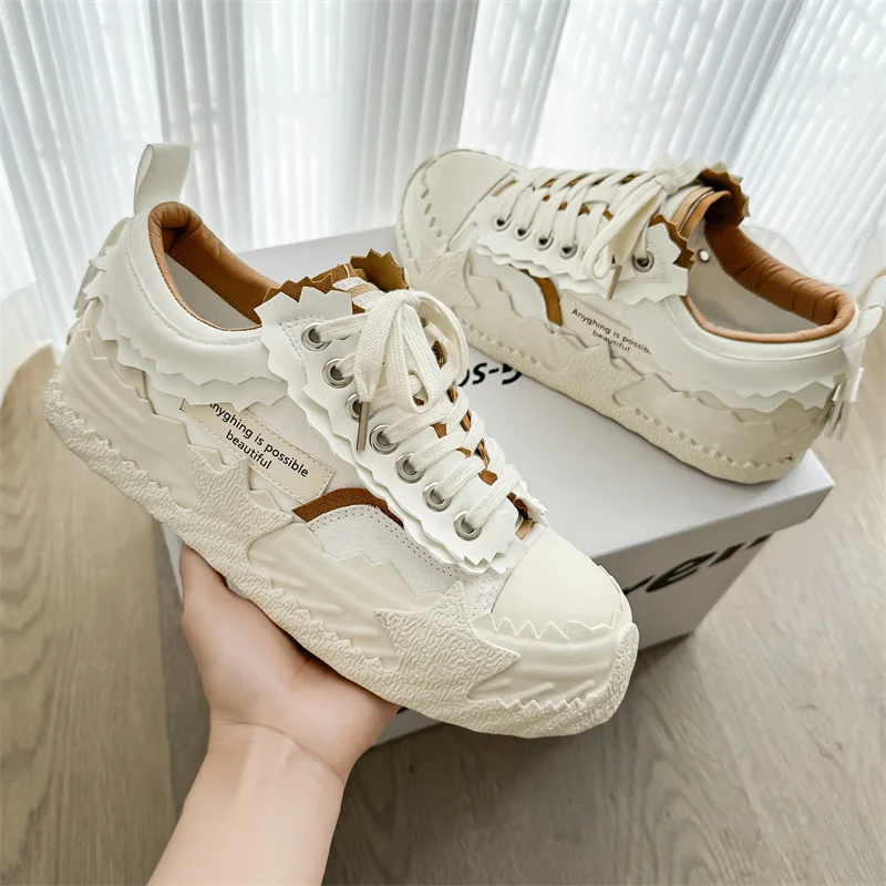 

Fashionabl Men's Shoes Comfortable Breathable Men's Sneakers and Casual Shoes Trend Platform Bread Shoes for Men Tenis Masculino