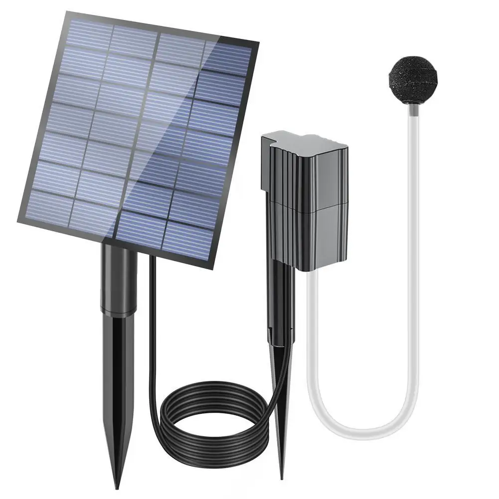 Solarbetriebener Teichbelüfter 2,5W Direktantrieb Luftbelüfter Sauerstoffpumpe für Außenfischteich Aquarium Angeln – Detail 8