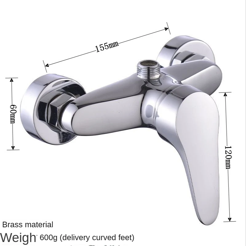 Brass Shower Faucet Mixer Valve Set with Shower Head and Hidden Switch for Bathroom Hot and Cold Water Tap  Bath