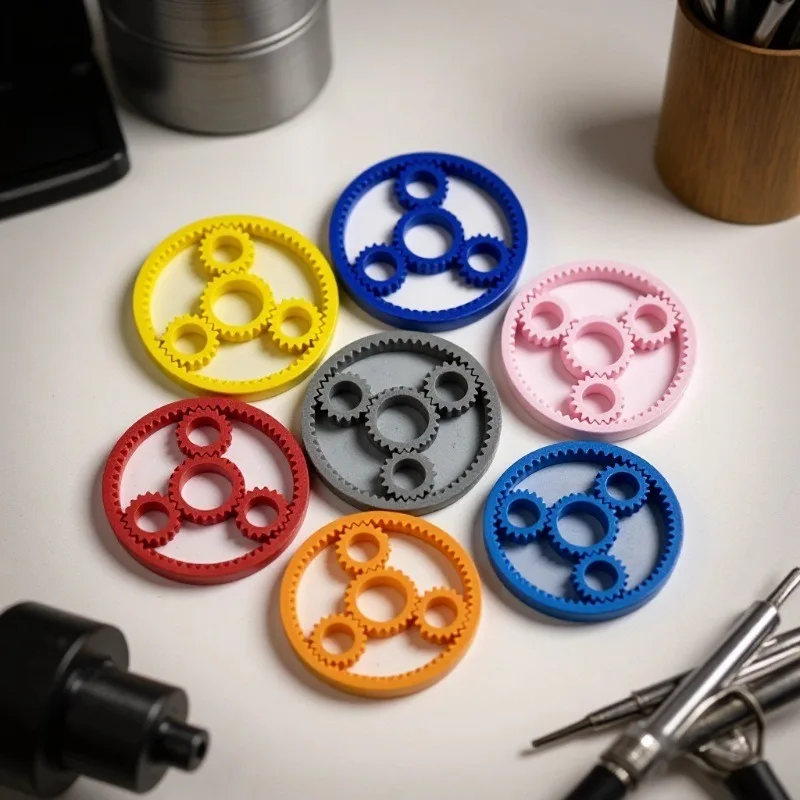 Sprockets Ring Fidget Spinner Roller Fingertip Flywheel EDC Relieve Stress Relief Sensory Toy Anti Anxiety For Children