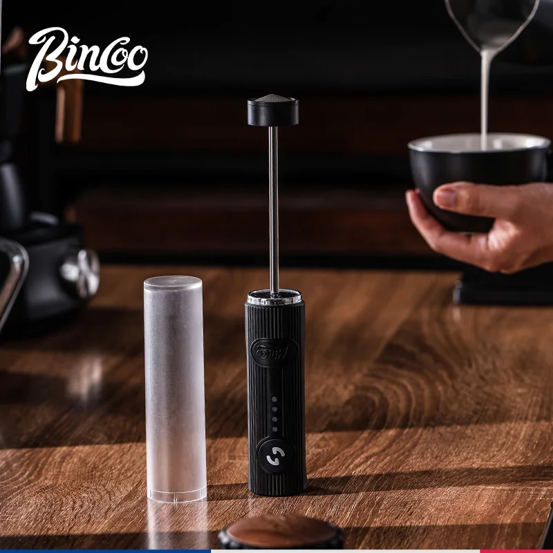 New Bincoo Coffee Frother Rechargeable Milk Foamer Handheld Espresso Tool Coffee Milk Electric Handle Blender Egg Beater - image 6