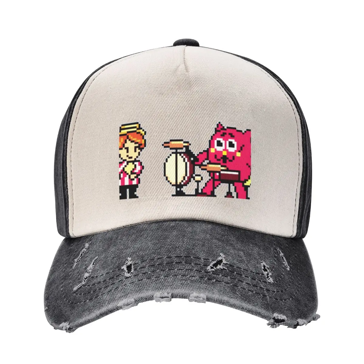 

Nyango Star drumset pixel artwork Baseball Cap |-F-| New Hat Golf Cap Luxury Cap Women Hats Men's
