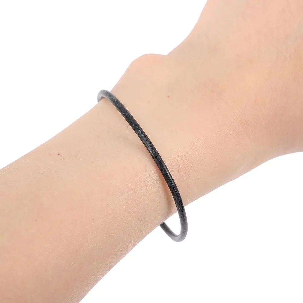 12Pcs Simple Silicone Wristbands Stretchy Jelly Bracelets Wear Resistant Comfortable Wrist Bands for Outdoor Sports Music