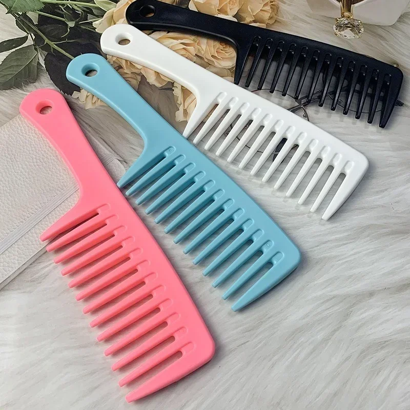 Hairdress Comb Heat Resistant Woman Wet Hook Curly Hair Brushes Pro Salon Dyeing Styling Tools Coarse Wide Spikes Tooth