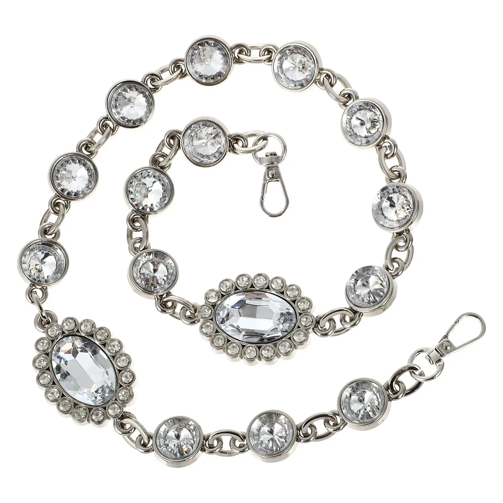 

Zinc Alloy Imitation Diamond Bag Chain Strap Replacement for H bags Clutches Phone Wallet Purse Decor DIY Accessories