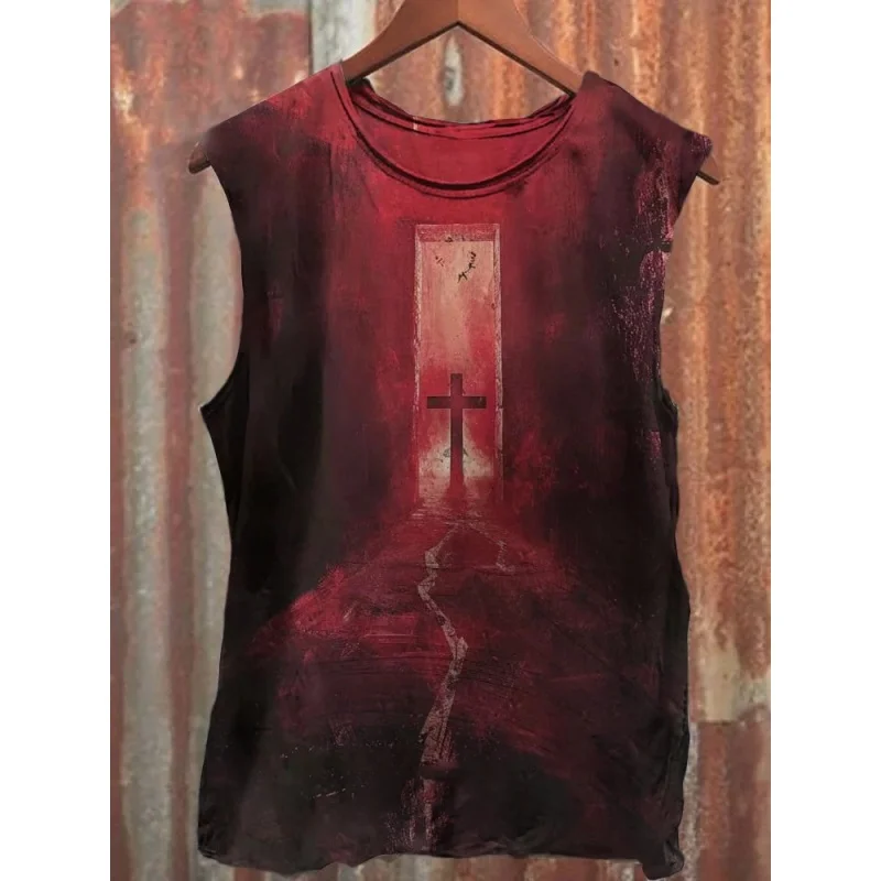 

Unisex Retro Gothic Halloween 3D Printed Tank Top Punk Style Street Fashion Casual Tank Fitness Sports Men's Tank Top Plus S-5XL