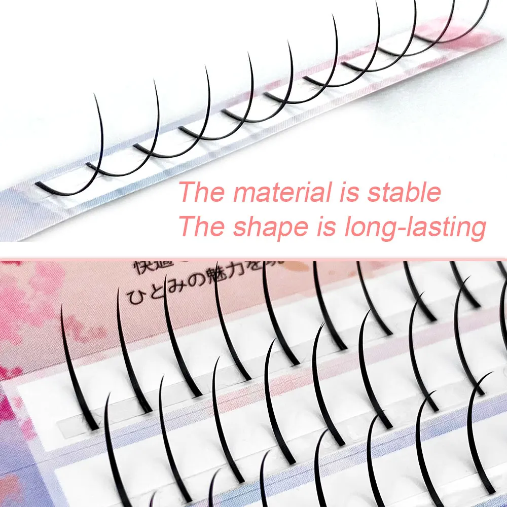 Lakanaku Spike Lashes Fairy Eyelashes Extension 3D A/M Shape False Eyelashes Extension Natural Self Grafting 0.07 CD Curl