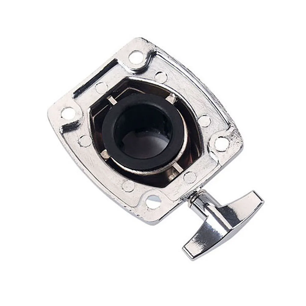 

Professional Tom Cymbal Holder Clamp Drum Set Kit Parts Lightweight Durable Silver Color Percussion Replacement Musical