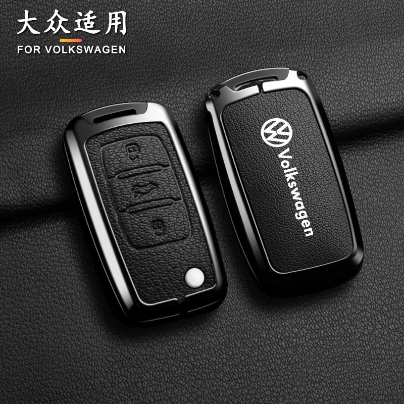 Car Zinc Alloy Key Case Cover Shell For Volkswagen VW Polo Bora Beetle Tiguan Passat B5 B6 B7 Golf EOS Scirocco Auto Accessories