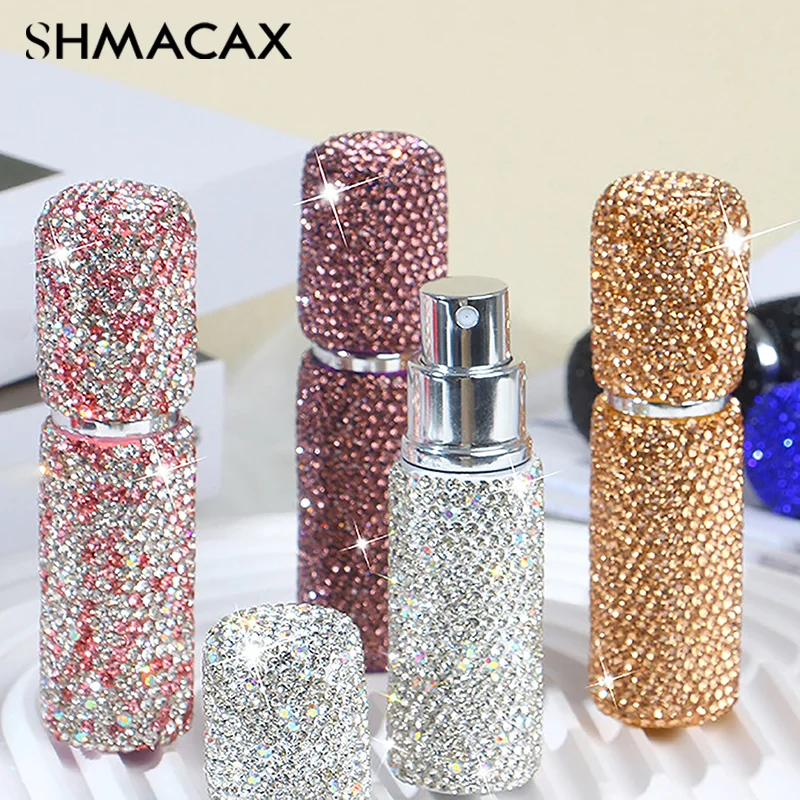 10ML Bling Diamond Travel Perfume Bottle Refillable Perfume Atomizer Pocket Portable Travel Perfume Refill Bottle Accessories