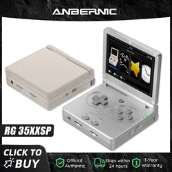 Anbernic RG35XXSP 3.5'' IPS Screen Flip Handheld Console Linux System HDMI-compatible TV Output  64G 5500 Games Pre-installed