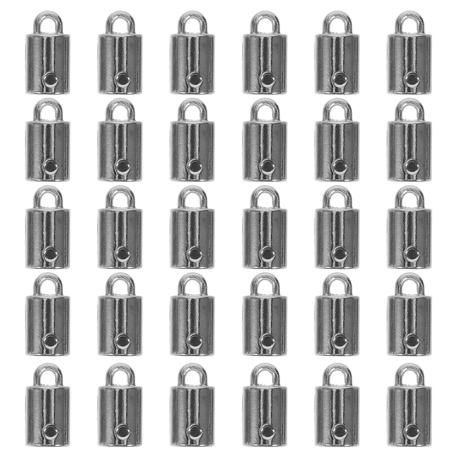 

30pcs Stanchion Rope End Hooks Zinc Alloy Metal Cord End Caps For Guardrail Crowd Control Barrier Connector Fastener Hook