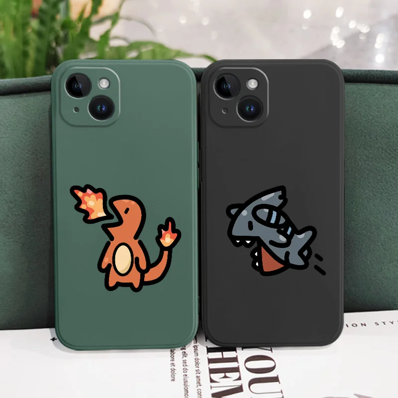 Dinosaur Monster Phone Case For iPhone 17 16 15 14 13 12 11  Plus Pro Max Mini Silicone Cover