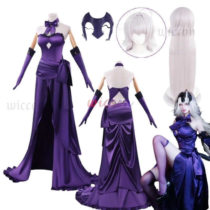 

Game Fatee/Grandd Orderr Jeannee d'Arc (Alterr) Holy Night Dinner Gown Jeanne d'Arc (Alter) Cosplay Costume Halloween Costume