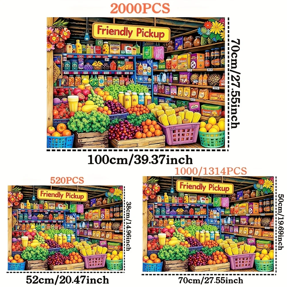[생생한 직소 퍼즐] 2000/1314/1000/520피스 직소 퍼즐 - 고품질 종이, 생생한 퍼즐 디자인, 내구성 있는 퍼즐 조각