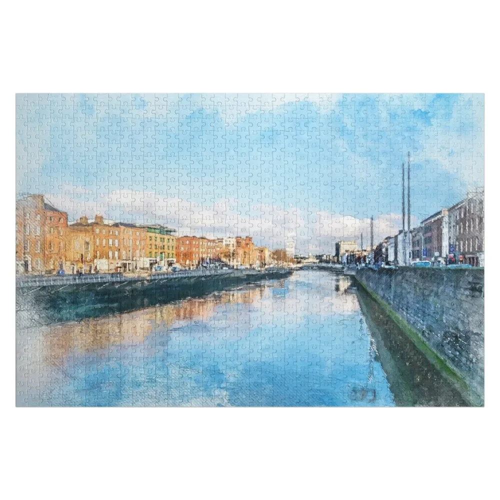 Dublin art #dublin Jigsaw Puzzle Customized Kids Gift Personalized Photo Gift Puzzle