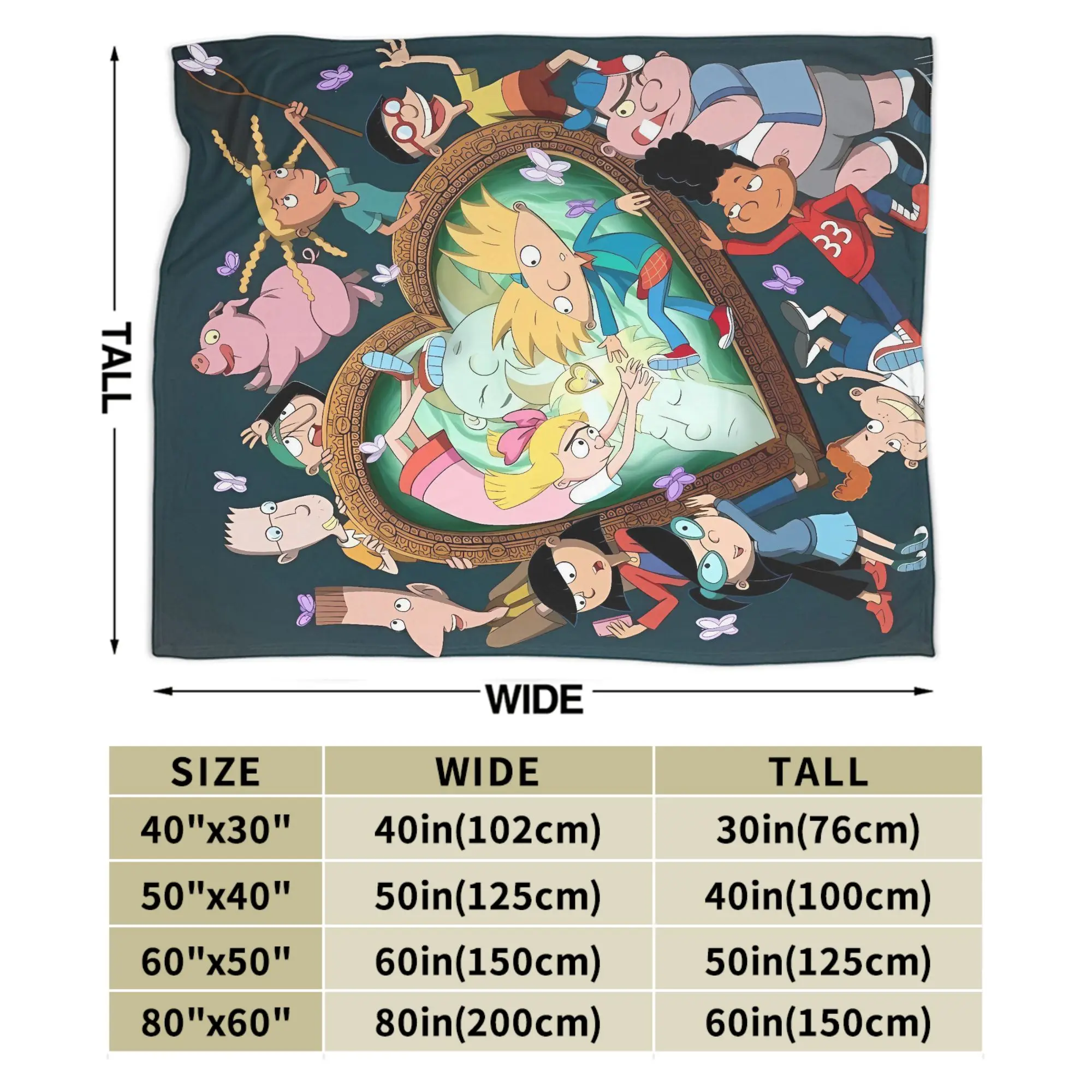 يا أرنولد البطانيات جودة شخصيات دافئة للغاية رمي بطانية الشتاء الفتيات الفتيان المفرش الرسم في الهواء الطلق #6