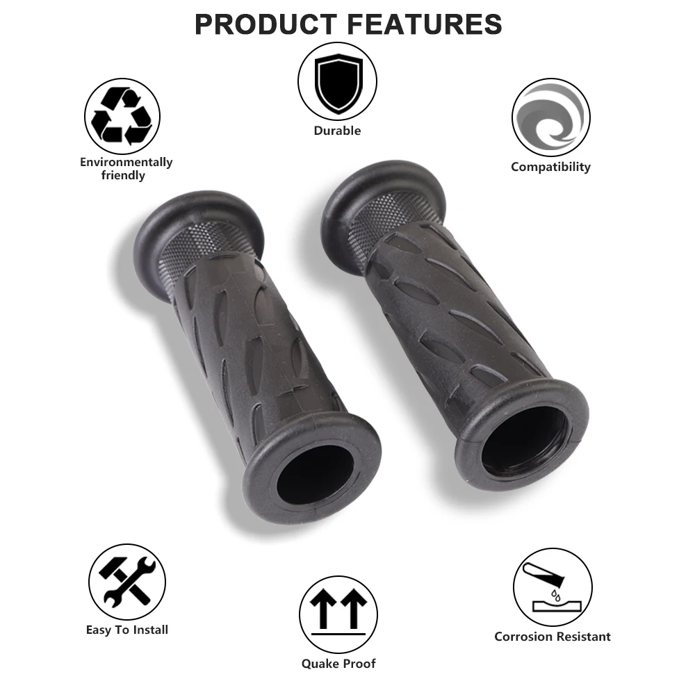 Motorcycle Handle Grip 25mm Rubber Sleeve Handlebar Cover Set For Triumph Bonneville Bobber T120 T100 Black Euro 5 Speedmaster