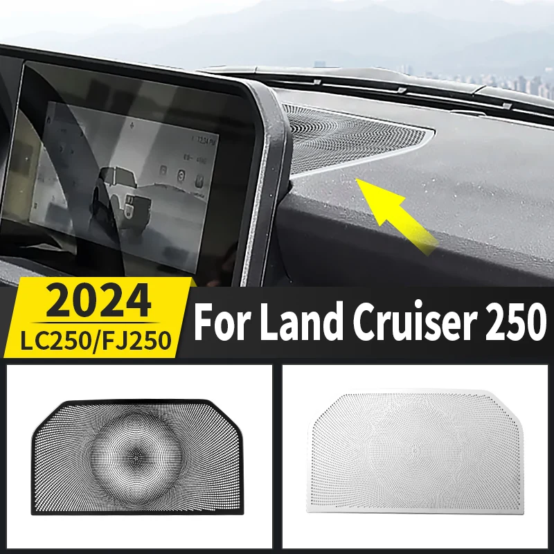 

For Toyota Land Cruiser 250 2024 1958 Multimedia display Back Horn Decoration Cover LC250 Interior upgraded Accessories Tuning