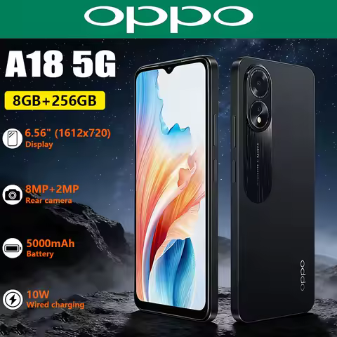 New OPPO A18 5G Dual-SIM Mobile Phone 6.56-inch Sc...