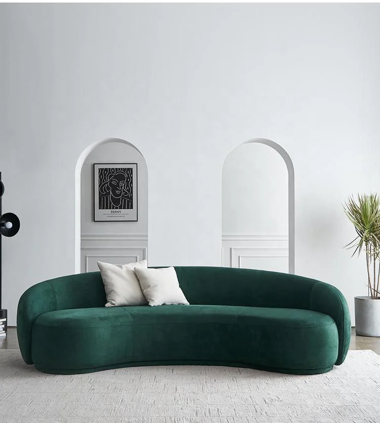 Arc Contemporary Sofa Set for Living Room Modern and Luxury Style Italian Minimalist Technology Fabric Special-shaped Sofas