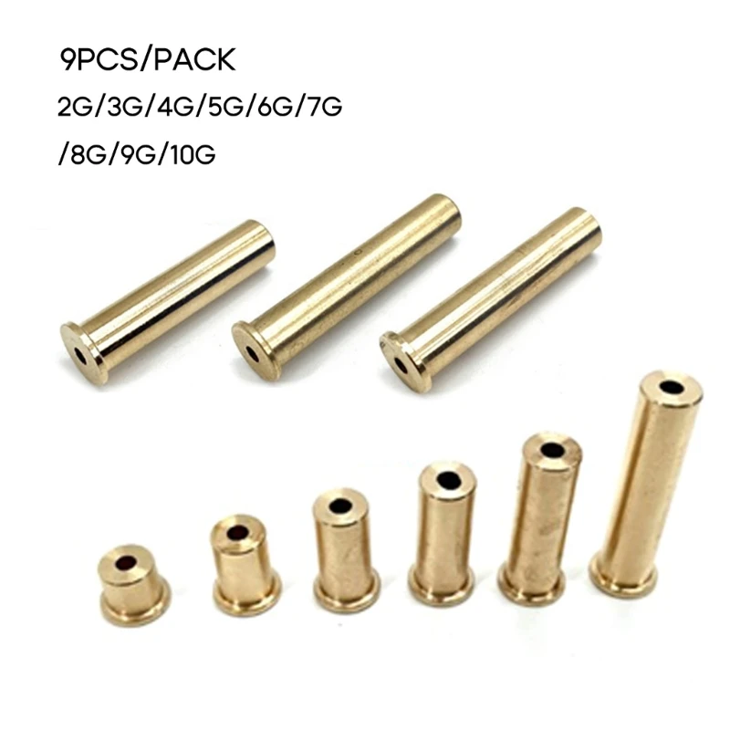 10/9Pcs Golf Clubs Brass Shaft Tip Swing Weights Nails Plug Golf Weight For .335 .355 .370 Tip Steel Shaft Club Head Set