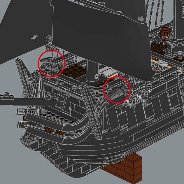 Navire de Pirate à voile noir 10365, ensembles de blocs de construction compatibles avec les particules Legoed, adaptés aux cadeaux de noël, 2862 pièces