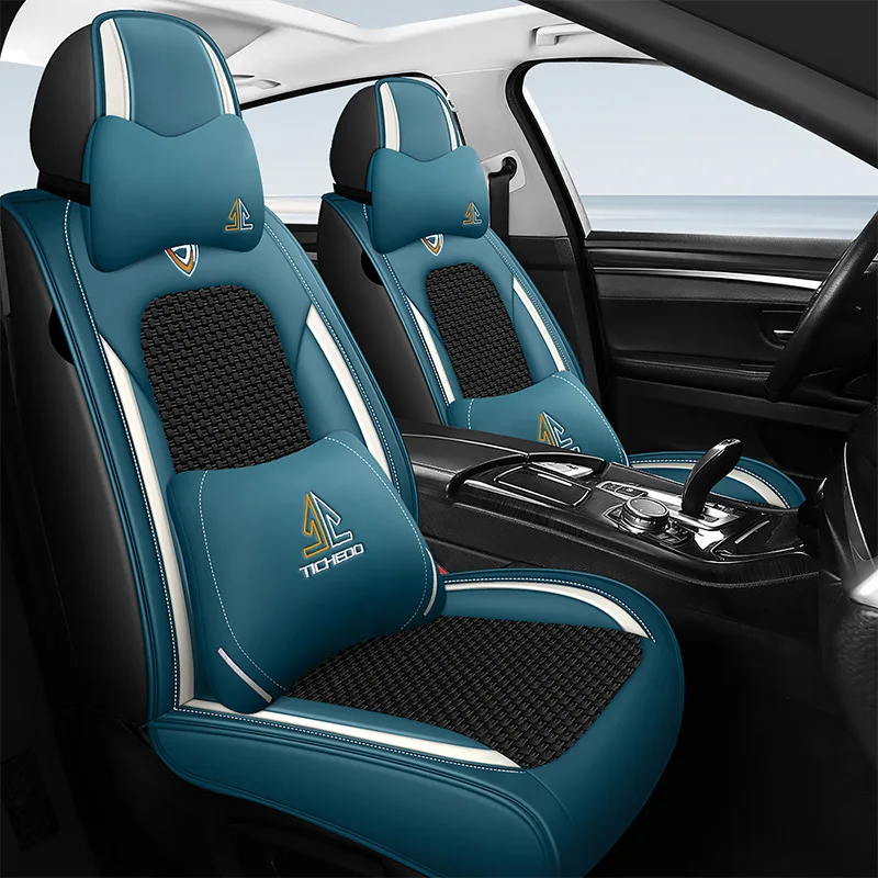 Leather Car Seat Cover For Honda Civic 8th gen 2006 2007 2008 2009 2010 2011 2012 2013 2014 2015 2016 2017 2018 2019 2020 2021