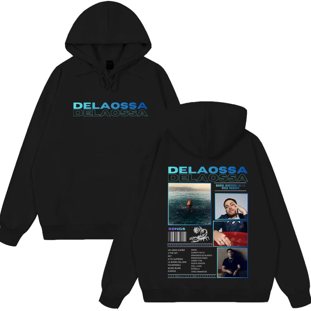 

Толстовка с капюшоном Rapper Delaossa Veneno Album Tour, мужская и женская модная толстовка в стиле хип-хоп, модная толстовка с длинными рукавами, высококачественная эстетичная спортивная одежда