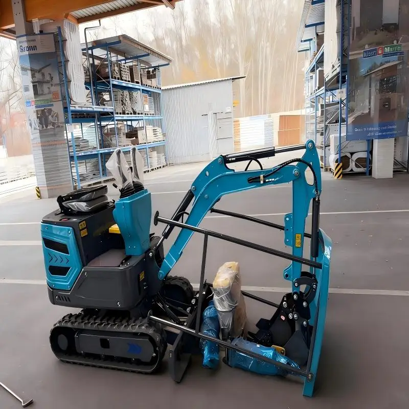 

1.5-ton mini excavator, free shipping, multi-function Kubota engine excavator, small tracked farm excavators for home custom