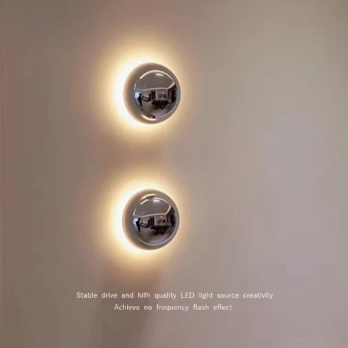 

Настенный светильник в стиле баухаус с металлическим глобусом для спальни, гостиной, прихожей, окружающее освещение, промышленное современное освещение середины века