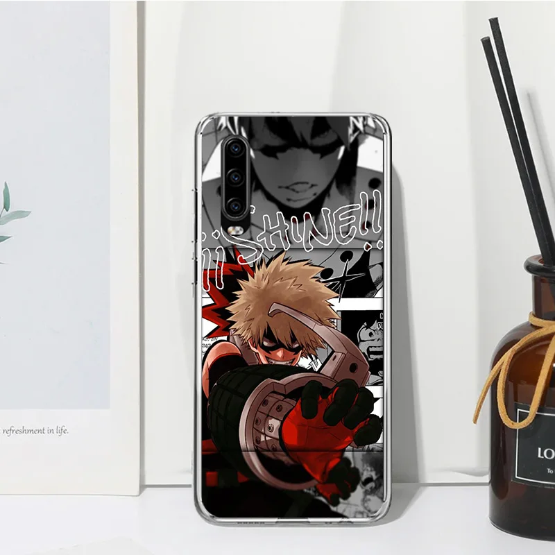 My Hero Bakugou Katsuki Phone Case For Huawei P30 P40 P20 P10 Lite Mate 20 10 Pro Y5 Y6 Y7 Y9S P Smart Z Fundas Back Cover