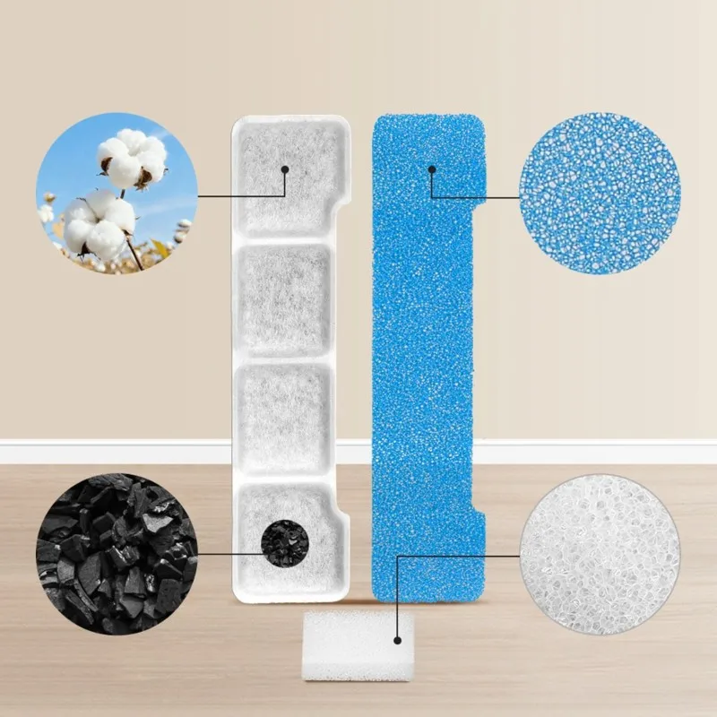 [NEWA64Z!】 Dog Water Dispenser Filter Replacement-24 Pcs Pack 4 Gallon& 15L Capacity