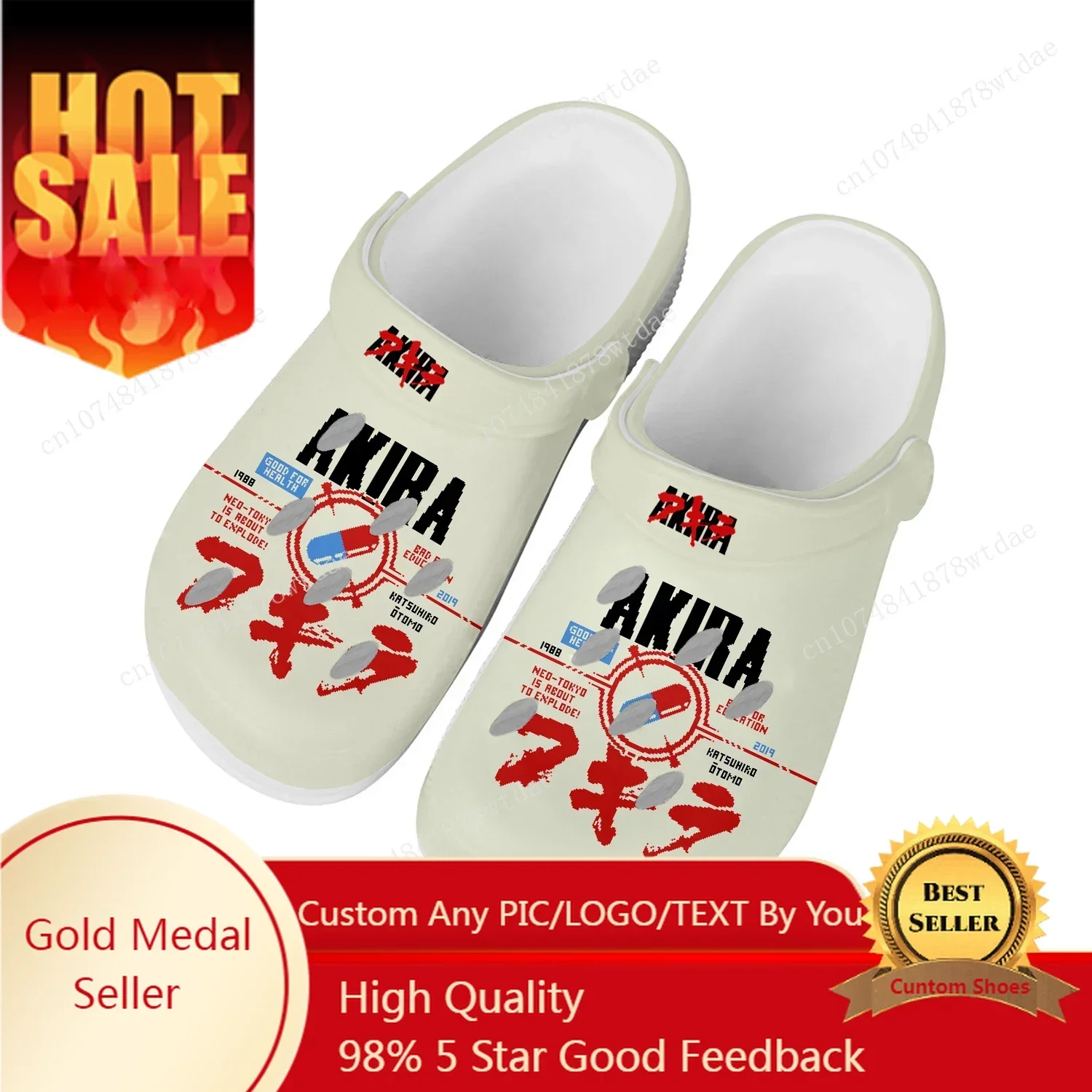 

Akira Synthwave Home Clogs Men Women Youth Boy Girl Customize Water Shoes Classic Anime Garden Beach Hole Slippers Sandals