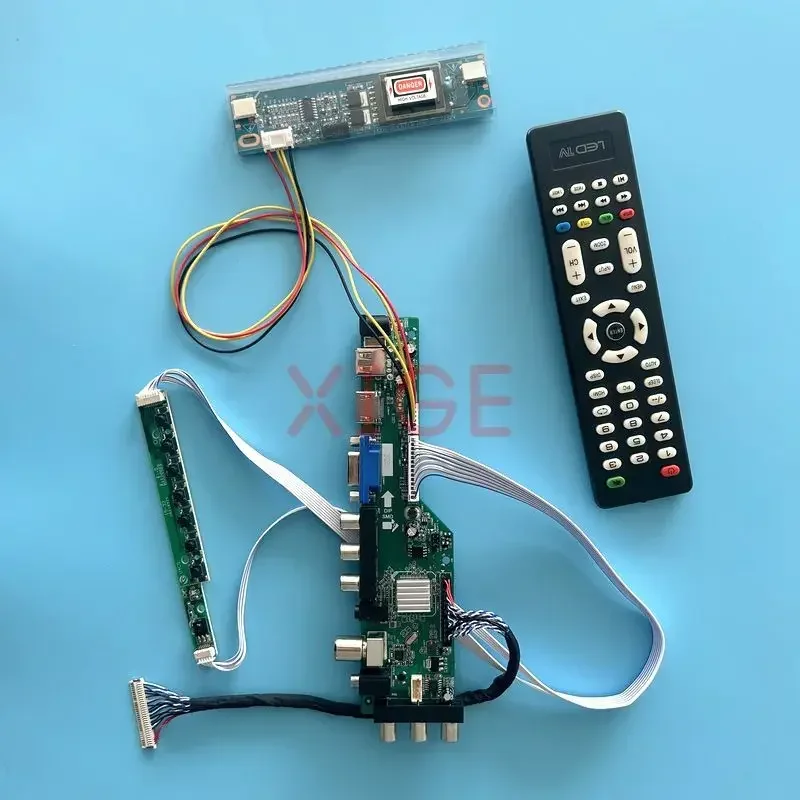 

For LTN170CT01 LP154WU2 LTN154CT02 Driver Board USB+HDMI+VGA+AV+IR LVDS-30Pin DVB Signal Digital 1920*1200 LCD Display Kit 2CCFL