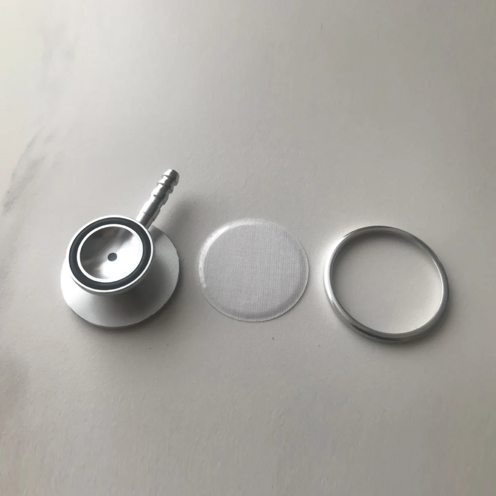 2 Pieces Silver Stethoscope Metal Stethoscope Head Auscultation Head Medical Cardiology Stethoscope Accessories Pendant view 3