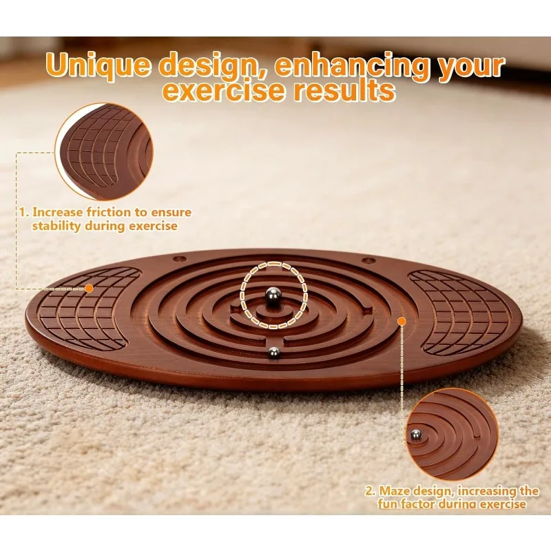 Wooden Balance Board With Funny Maze Game