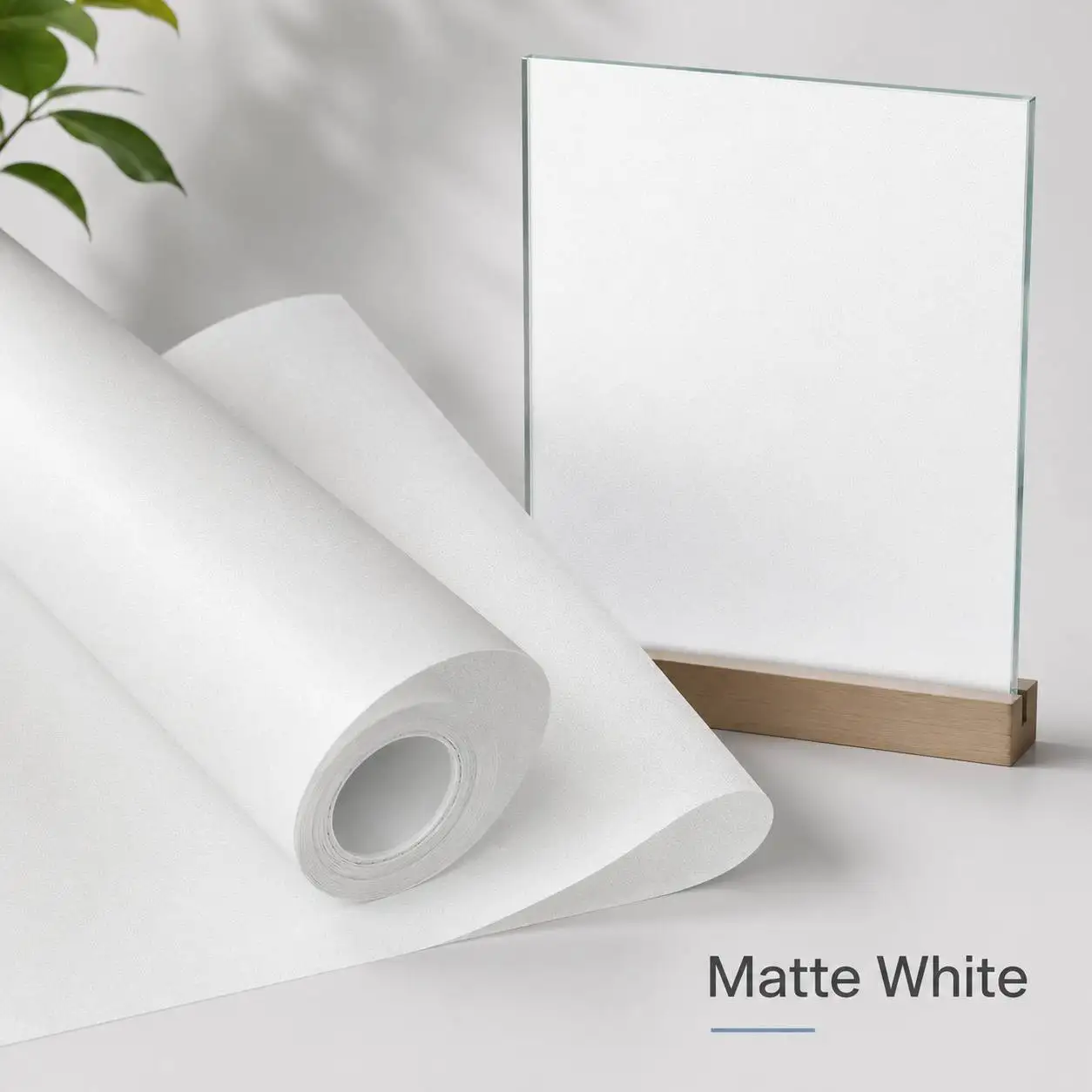 Frosted Glass Window Privacy Film Roll Static Cling White Decorative Sticker UV Block Heat Control for Home Office Bathroom