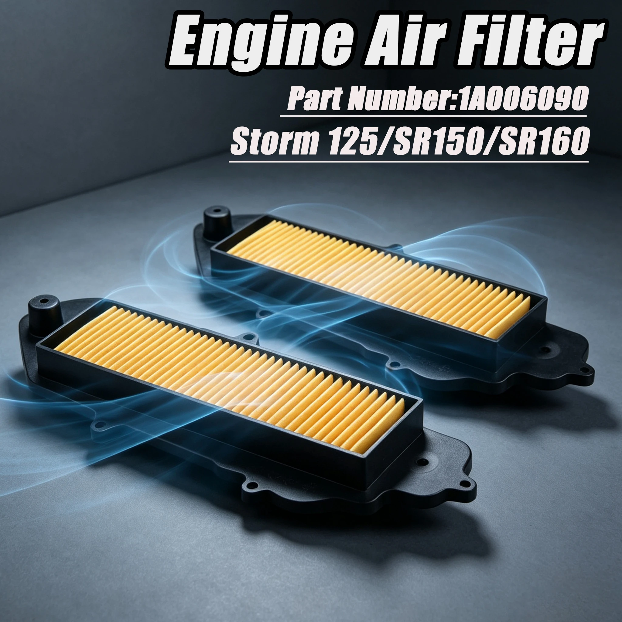 Motorcycle Engine Air Filter Cleaner Air Intake Filter Element For Aprilia Storm125 SR50 SR150 SR160 SXR160