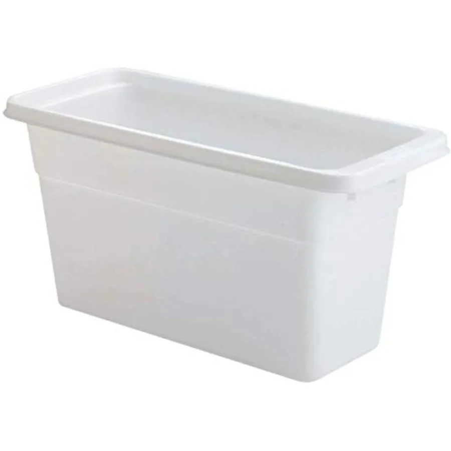 

Rubbermaid Ice Cube Bin, White, Holds 4 Trays, Compact Design, Durable Plastic