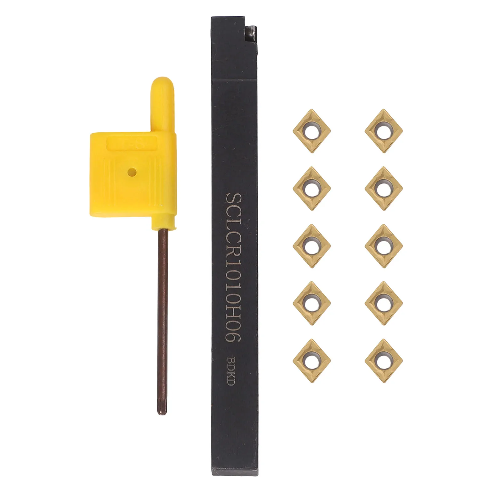 أداة المخرطة CCMT060204 تحول مستمر 10 قطع مجموعة سبائك الصلب المواد رقاقة كسر التحكم أداء القطع الممتاز #4