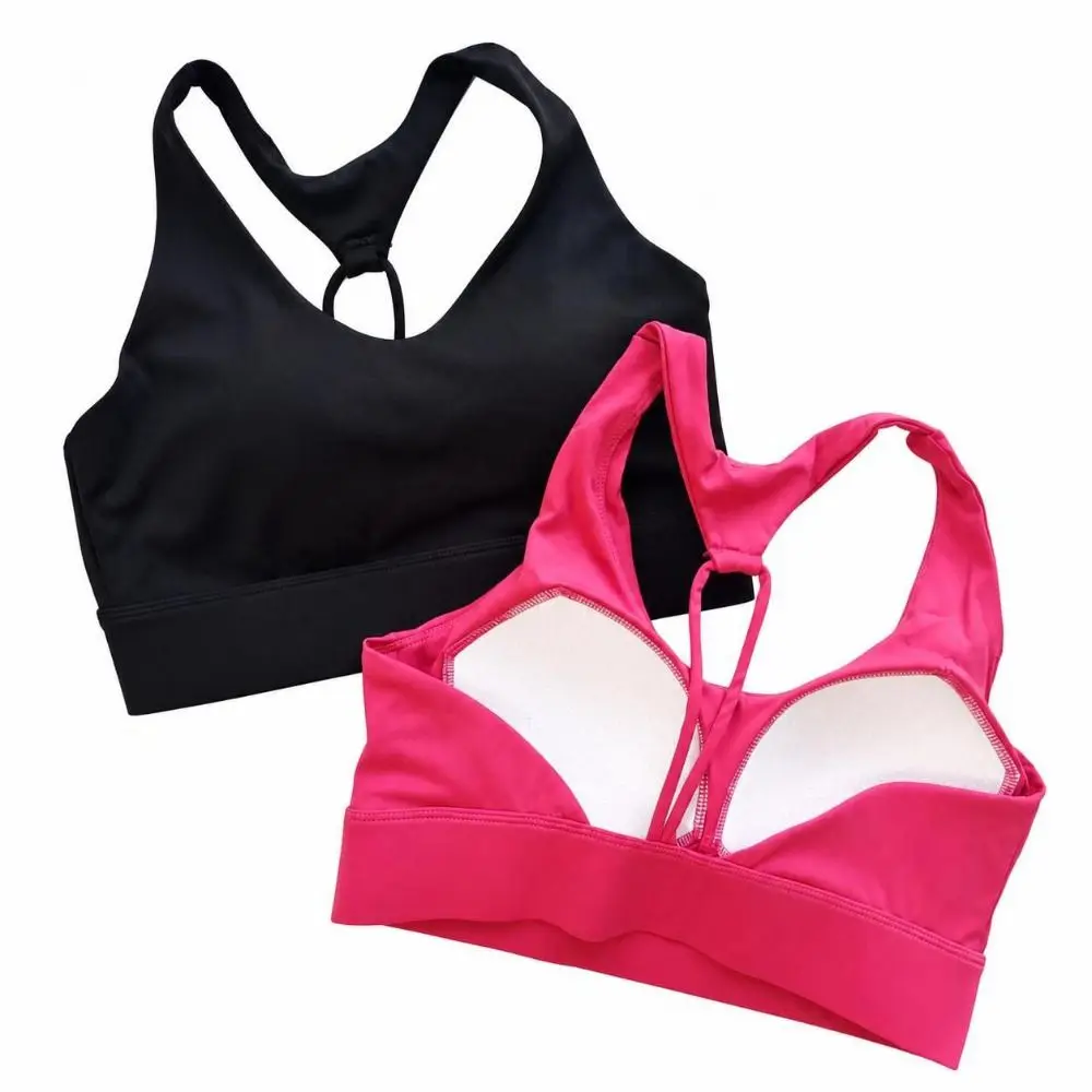 Quick-Drying Sports Bra Shock-Proof Anti-Sagging Support Anti Sagging Bra High-Intensity Support Back Design Gym Training Bra
