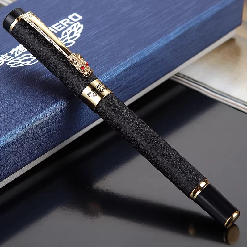 

Genuine Hero 6006 Iridium Fountain Pen, Dragon Nib for Calligraphy & Daily Writing, Premium Elegant Pen for Students, Adults & B