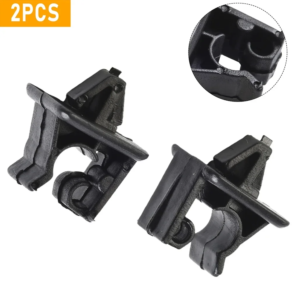 2pcs Car Hood Prop Rod Clips For Honda For Accord Civic For Acura ILX Interior Accessories Auto Fastener Black Plastic