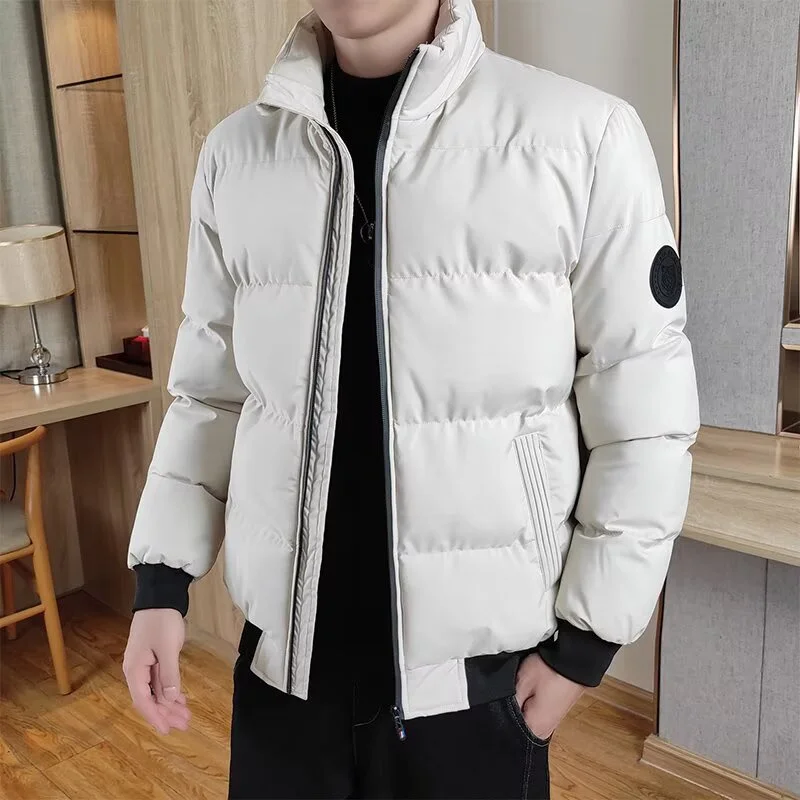 Herbst-Winter-Herren-Reißverschluss-Cardigan-Jacke, schnelltrocknend, trendige Herrenjacke, lässiger Stehkragen-Mantel, große Größe, bequeme Oberteile – Detail 6